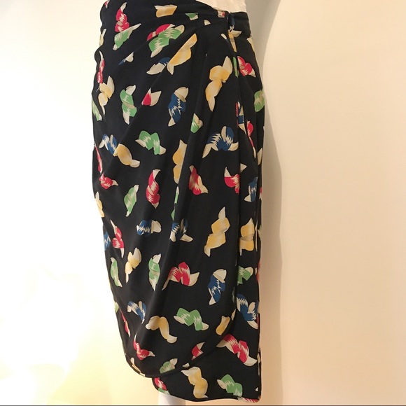 Emanuel Ungaro Dresses & Skirts - Vintage Ungaro parallele Ribbon Candy faux wrap M